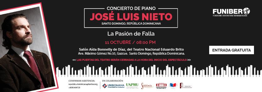 Concierto del pianista español José Luis Nieto 