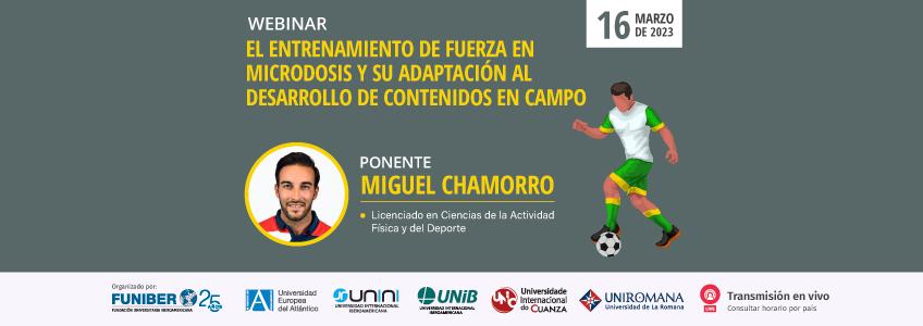 UNIROMANA participa en el webinar «El entrenamiento de fuerza en microdosis y su adaptación al desarrollo de contenidos en campo»