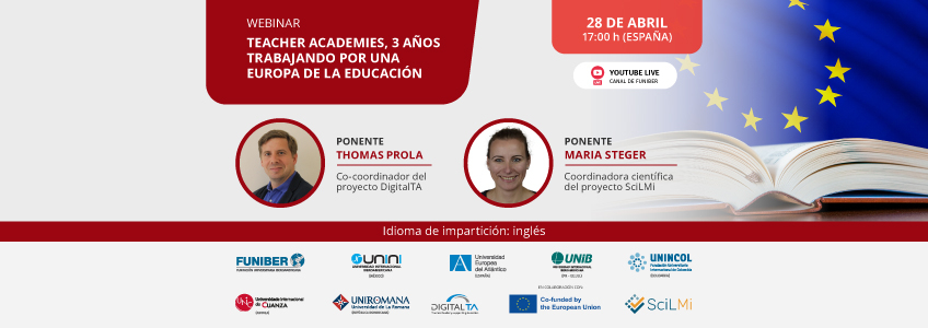 UNIROMANA organiza el webinar «Teacher academies, 3 años trabajando por una Europa de la Educación»
