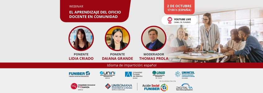 UNIROMANA organiza la mesa redonda online «El aprendizaje del oficio docente en comunidad»