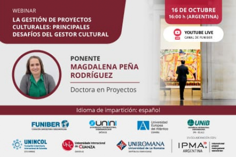 UNIROMANA organiza el webinar «La gestión de proyectos culturales: principales desafíos del gestor cultural»