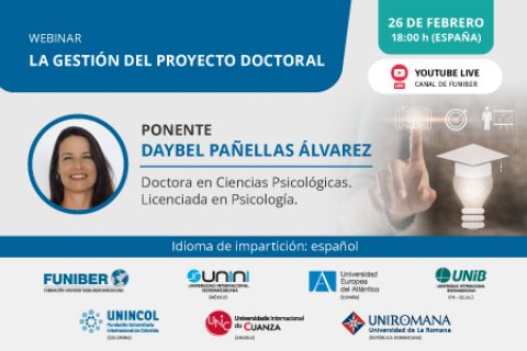 Webinar gestión del proyecto doctoral