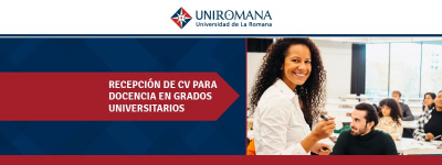 UNIROMANA abre una convocatoria para ofertas laborales en docencia universitaria