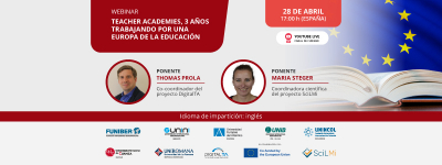 UNIROMANA organiza el webinar «Teacher academies, 3 años trabajando por una Europa de la Educación»