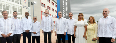 Inauguración del «Boulevard Rey Felipe VI» en La Universidad de La Romana, de la República Dominicana